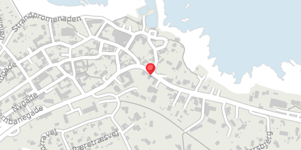 Trafikstøjkort på Strandvejen 121, 3770 Allinge