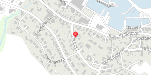 Trafikstøjkort på Strædet 3, 3770 Allinge