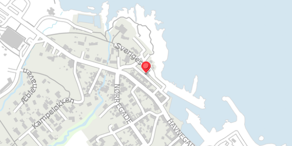 Trafikstøjkort på Sverigesvej 9, 3770 Allinge