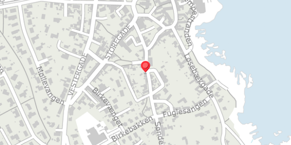 Trafikstøjkort på Søndergade 12A, . , 3770 Allinge