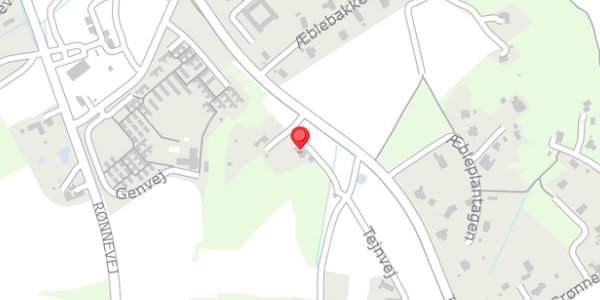 Trafikstøjkort på Tejnvej 22, 3770 Allinge