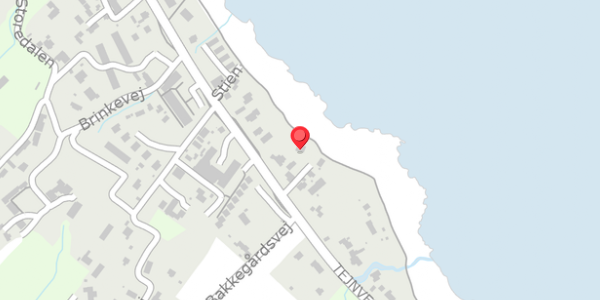 Trafikstøjkort på Tejnvej 57B, 3770 Allinge