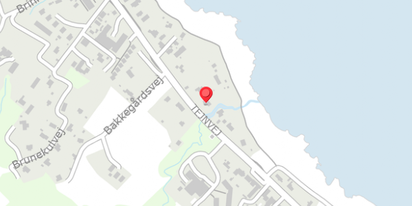 Trafikstøjkort på Tejnvej 75, 3770 Allinge