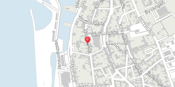 Trafikstøjkort på Vestergade 49, . , 3790 Hasle