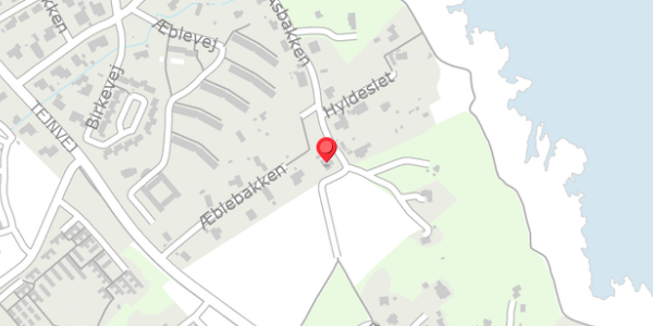 Trafikstøjkort på Åsbakken 20, . , 3770 Allinge