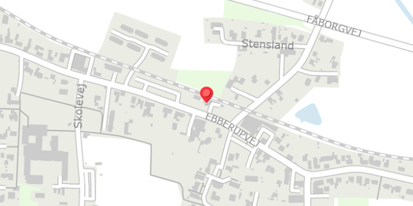 Trafikstøjkort på Ebberupvej 73, 5631 Ebberup