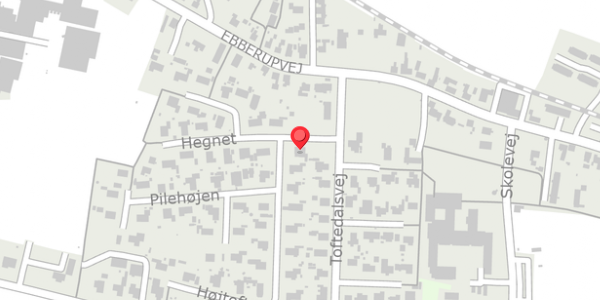 Trafikstøjkort på Hegnet 1, 5631 Ebberup
