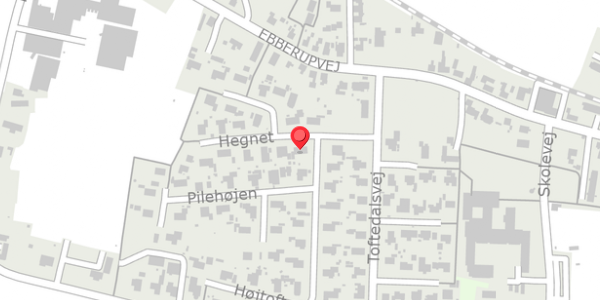 Trafikstøjkort på Hegnet 3, 5631 Ebberup