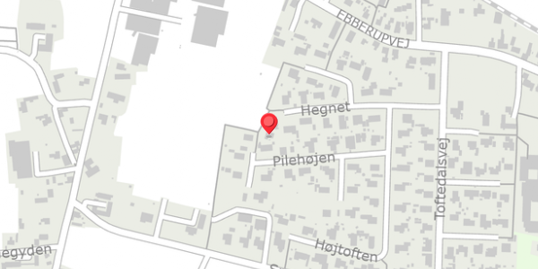 Trafikstøjkort på Hegnet 15, 5631 Ebberup