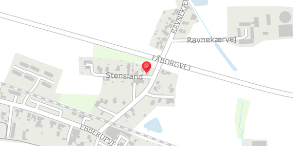 Trafikstøjkort på Stensland 2, 5631 Ebberup