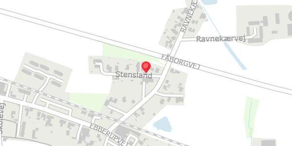Trafikstøjkort på Stensland 4, . , 5631 Ebberup
