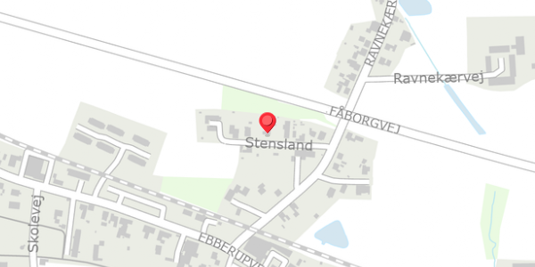 Trafikstøjkort på Stensland 8, . , 5631 Ebberup