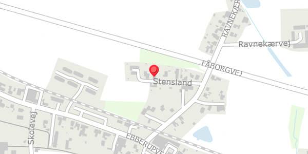 Trafikstøjkort på Stensland 10, . , 5631 Ebberup