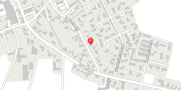 Trafikstøjkort på Kirkevej 21, . , 5672 Broby