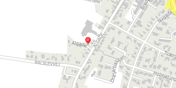 Trafikstøjkort på Algade 51B, 5592 Ejby