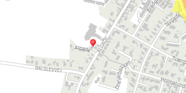 Trafikstøjkort på Algade 51D, 5592 Ejby