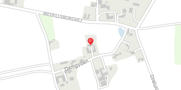 Trafikstøjkort på Damgyden 7, 5592 Ejby