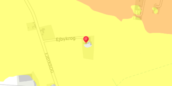 Trafikstøjkort på Ejbykrog 13, 5592 Ejby