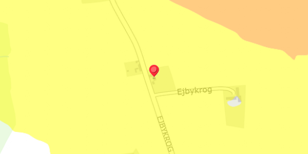 Trafikstøjkort på Ejbykrog 15, 5592 Ejby