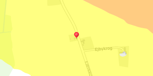 Trafikstøjkort på Ejbykrog 22, 5592 Ejby