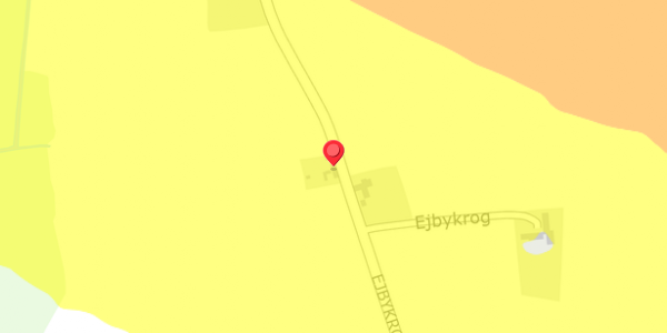 Trafikstøjkort på Ejbykrog 24, 5592 Ejby