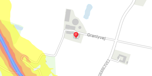 Trafikstøjkort på Granlyvej 39, 5592 Ejby