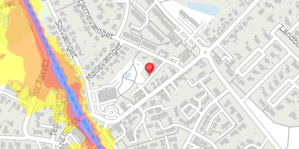 Trafikstøjkort på Havevej 3, 5592 Ejby