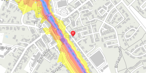 Trafikstøjkort på Kingstrupvej 12, . , 5592 Ejby