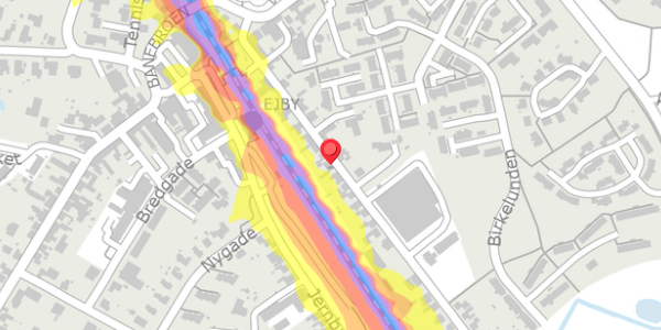 Trafikstøjkort på Kingstrupvej 13, 5592 Ejby