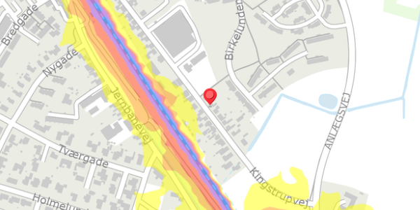 Trafikstøjkort på Kingstrupvej 52, . , 5592 Ejby