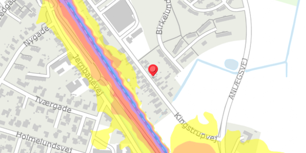 Trafikstøjkort på Kingstrupvej 56, . , 5592 Ejby