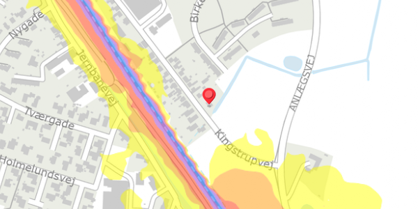 Trafikstøjkort på Kingstrupvej 64, . , 5592 Ejby