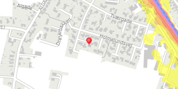 Trafikstøjkort på Nygade 36, 5592 Ejby