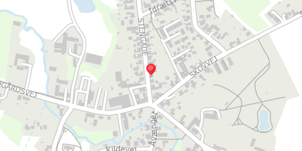 Trafikstøjkort på Stengade 8, 5463 Harndrup
