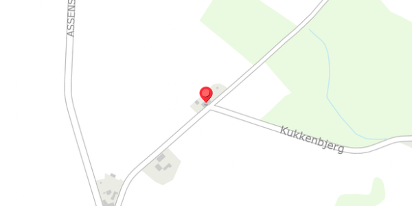 Trafikstøjkort på Baunebjerg 15, 5600 Faaborg