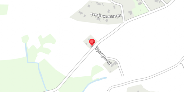 Trafikstøjkort på Bjergevej 11, . , 5600 Faaborg