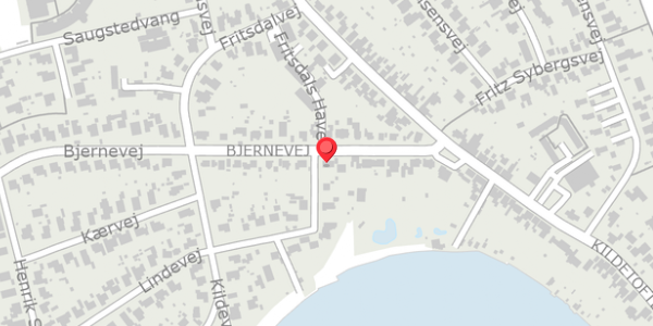 Trafikstøjkort på Bjernevej 15, 5600 Faaborg