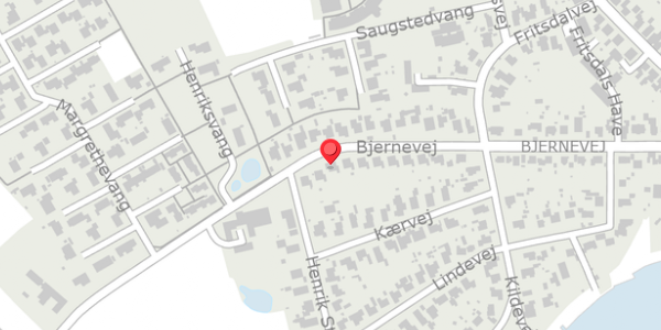 Trafikstøjkort på Bjernevej 47, 5600 Faaborg