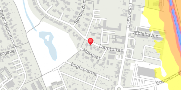 Trafikstøjkort på Damtoften 7, . , 5600 Faaborg