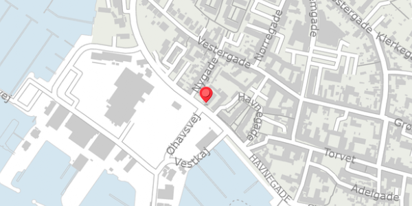 Trafikstøjkort på Havnegade 32, . , 5600 Faaborg