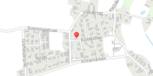 Trafikstøjkort på Kirketoften 1, . , 5600 Faaborg