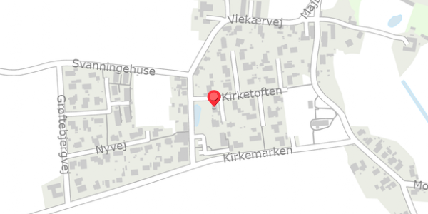 Trafikstøjkort på Kirketoften 2, 5600 Faaborg