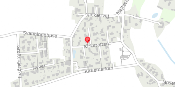 Trafikstøjkort på Kirketoften 3, 5600 Faaborg