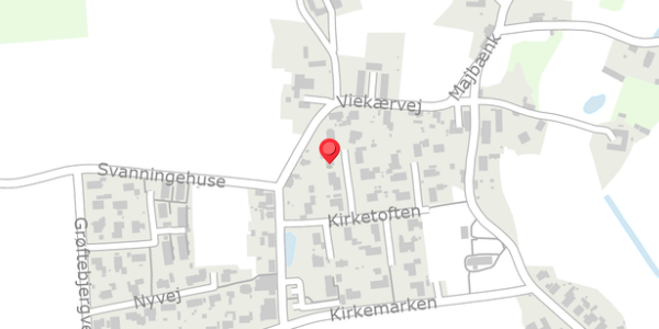 Trafikstøjkort på Kirketoften 7, 5600 Faaborg