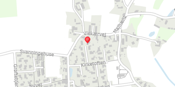 Trafikstøjkort på Kirketoften 11, . , 5600 Faaborg
