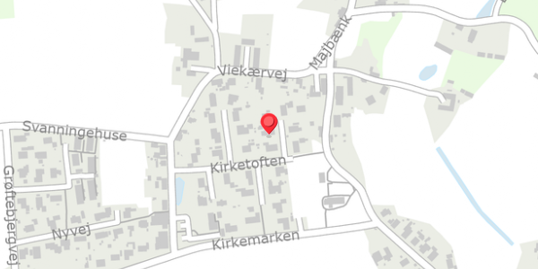 Trafikstøjkort på Kirketoften 21, 5600 Faaborg