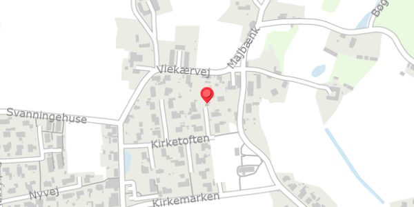 Trafikstøjkort på Kirketoften 25, . , 5600 Faaborg