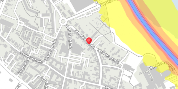 Trafikstøjkort på Klostergade 43, . , 5600 Faaborg