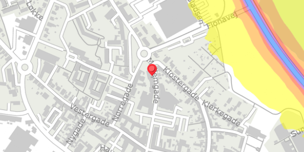 Trafikstøjkort på Mellemgade 19, . , 5600 Faaborg