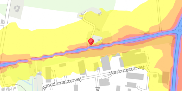 Trafikstøjkort på Nyborgvej 71, . , 5600 Faaborg